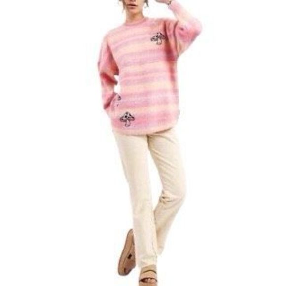 Spirit Jersey Psychedelic Mushroom Sweater - Size Medium - Picture 1 of 8